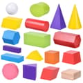 18 st geometriska träklossar geometriska former klossar formmatchning leksaker