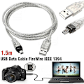 Miniatyrbild 1 av 5: USB-datakabel för Mini DV MiniDV FireWire IEEE 1394 HDV-videokamera för redigering på PC