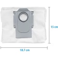 Pikkukuva 5 / 5: 6 kappaletta pölypusseja varaosia Xiaomi Roborock Q7 Max Q7 Max+ Q5+ Roborock S7