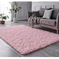 Miniatyrbillede 1 af 5: Super blød vinter varm tyk tæpper til stue plys tæppe børn soveværelse fluffy gulv hjem indretning shaggy måtte fløjl tæppe 40X60cm pink