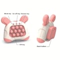 Miniatyrbild 3 av 4: Snabb tryck bubblor spelkonsol Pop It pusselspel sensorisk ångestlindring Fidget leksaker födelsedagspresenter för barn Pink