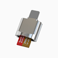 Pikkukuva 1 / 5: Type-C/Micro USB/Lightning mini-matkapuhelinkortinlukija, nopea TF-kortti OTG-kortinlukija Lighting Silver