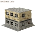 Miniatyrbild 4 av 5: Övergivna förstörda byggnader Moc Ww2 Pubg Militärbas Diy Scener Byggklossar Set Delar För Armésoldatfigurer Pojkleksaker 503 st 503PCS