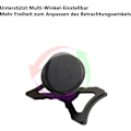 Pikkukuva 4 / 4: Magneettinen auton puhelinteline, yhteensopiva Audi A3 8P ja Audi S3 8P kanssa, sopii älypuhelimille ja GPS:lle, 360 astetta (musta)
