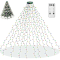 Miniatyrbilde 1 av 5: Juletrærlys, 400 LED Julelys med 8 Lysmoduser & Minnefunksjon, 2 Meter X 16 Lysstrenger med Timerfunksjon & Fjernkontroll Multicolored-400led