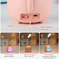 Miniatyrbilde 4 av 7: Bærbar LED-skrivebordslampe med nattlys, sammenleggbar leselampe, søt bordlampe for soverom, beste bursdags-, julegave til barn gutter eller jenter Pink Deer
