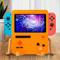 Miniatyrbillede 3 af 5: Kontrol Spil Support Bærbar Oplader Dock Opbevaringsholder Gaming Companion Opladningsstander Kompatibel Nintendo-Switch Orange
