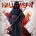 Miniatyrbild 3 av 4: Nya Halloween-cosplaykläder för barn, dödsdräkt, cosplay-glasögon med belysning L 120-130CM