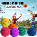 Miniatyrbillede 2 af 5: Stille basketball, børns indendørs træningsbold ubeklædt skumbold med høj densitet 18cm Yellow