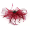 Miniatyrbilde 3 av 4: Kvinners Fascinator Hodeplagg Blomst Bryllup Fascinator Hodebånd Fjær Flapper Brud Hodeplagg Hodeplagg Pillbox Hodeplagg Bowler Mini Topp Hodeplagg