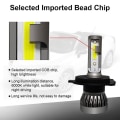 Miniatyrbillede 4 af 4: 1 par H4 LED-forlygtepæresæt COB Hi/Lo-strålepære 120w 26000lm