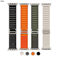 Pikkukuva 1 / 3: Alpine Loop -urheiluranneke Apple Watch Ultra 49mm -sarjaan 8 7 6 -kello vihreä 42-49mm