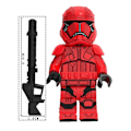 Miniatyrbillede 3 af 5: 8 stk./sæt Star Wars Darth Vader figurer Minifigur Samlet Mini Byggeklodser Legetøj Gaver