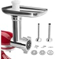 KitchenAid Köttkvarnstillbehör, KitchenAid Köttkvarn för Köksmaskin, med 3 Malplattor och 2 Korvhorn