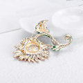 Miniatyrbild 4 av 5: Solros emalj brosch delikat elegant kvinnor flickor strass slag pin kläder accessoarer present