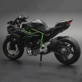 Pikkukuva 2 / 5: 1:12 H2 R Moottoripyörän Seosmallilelu Musta Ninja H2r Moottoripyörä Irrotettava Musta
