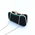 Pikkukuva 2 / 5: Sametti Bronssinen Iltapuku-Kukkaro Retro-Clutch - Vihreä