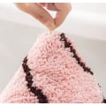 Miniatyrbilde 2 av 5: Rosa grisdesign søt baderomsmatte, utstillingslokale baderomsmatte, sklisikre baderomstepper, leketeppe teppe