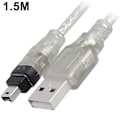 Miniatyrbilde 1 av 4: Kabel Usb hann til Firewire plugg til Mini 4-pin til Firewire adapter (hy)