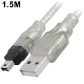Pikkukuva 1 / 4: Kaapeli Usb-uros Firewire-liittimeen Mini 4-napainen Firewire-sovittimeen (hy)