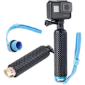 Pikkukuva 1 / 6: Kelluva kädensijan pidike rannehihnalla toimintakameralle GoPro Hero12 Hero11 Hero10/11 Mini 10 Max 9 Akaso Apexcam Float, vedenpitävä sisäinen säilytys Blue
