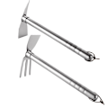 Miniatyrbilde 2 av 5: 2 stk hagearbeid redskaper, 2 i 1 hagearbeid hakke og rive og 2 i 1 spade og hakke Pickaxe