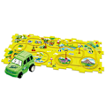 Pikkukuva 1 / 5: Tee-se-itse-sähkörataleikkiautot, paristokäyttöiset leluautot ja pulmapalapelit lapsille Dinosaur 15pcs/Set