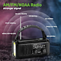 Miniatyrbilde 3 av 5: Nødradio, solcelledrevet radio, sveiveradio, USB Type-C lader dynamo radio