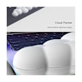 Miniatyrbillede 2 af 5: Cloud-formet håndledsstøtte i blødt læder med memory foam til komfortabel skrivning for at lindre smerteforebyggelse - tilfældig farve White
