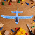 Miniatyrbild 2 av 5: 1 st Epp-skumhandkastflygplan utomhuskast glidflygplanleksak 34,5*32*7,8 cm Intressanta leksaker