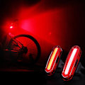 Pikkukuva 5 / 5: 120 Lumenin pyörän takavalo, USB-ladattava, vedenpitävä MTB-pyörän takavalo, Ciclismo Red White
