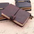 Miniatyrbillede 4 af 5: Håndlavet notesbog i læder, rejsejournal notesbog til mænd og kvinder, perfekt til skrivning, gaver