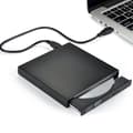Extern Cd Dvd-enhet, Usb 2.0 Slim Protable Extern Cd-rw-enhet Dvd-rw-brännare Skrivare Spelare För Bärbar Dator Notebook Pc Stationär Dator, Svart