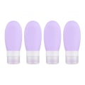 Miniatyrbilde 1 av 5: 4 stk silikagel sub-flasker, bærbare kosmetiske sub-flasker 60ml purple