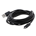 Miniatyrbilde 7 av 11: 283cm/9.28ft Micro USB-strømkabel for PS4-kontrollerlading Kabel Linje Micro USB-ladekabel Svart Svart