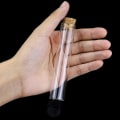 Pikkukuva 5 / 5: 30 kpl 25 ml:n lasisia koeputkia, 20100 mm läpinäkyviä litteitä koeputkia korkkitulpilla tieteellisiin kokeisiin, kylpysuolalle ja karkkien säilytykseen