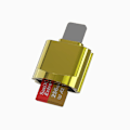 Pikkukuva 1 / 5: Type-C/Micro USB/Lightning mini-matkapuhelinkortinlukija, nopea TF-kortti OTG-kortinlukija Lighting Gold