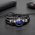 Miniatyrbild 1 av 5: 12 stjärntecken konstellation charm lysande armband män kvinnor mode flerskikts väv läder armband armband födelsedagspresent virgo