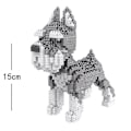 Miniatyrbillede 1 af 2: Dachshund Hvalpe Model Byggeklodser Samling Læringslegetøj Schnauzer(880pcs)