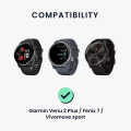 Miniatyrbilde 2 av 4: Lader for Garmin Venu 2S 2 plus Venu SQ Venu Vivoactive 3 4 4S 43mm Instinct Solar Vivomove Sport Fenix 7 FORERUNNER 45 55