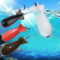 Miniatyrbilde 4 av 4: Fiske Spomb Rakettform Spod Fiskefôrer Float Bait Holder Tiltrekk Karpe Reir Bait Feedera (hy)