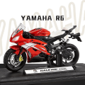 Pikkukuva 1 / 5: 1:18 mittakaavan Yamaha R6 -seos skootteri urheilupyörä pienoismallit painevalut lapset lelu moottoripyörä kilpa-malli replikat kerätä lahja pojille Red