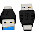 Miniatyrbild 4 av 5: Typ-c hane till USB3.0 hane adapter USB C till USB A 5g 3a omvandlare, USB 3.1 Am till Cm stödjer datasynkronisering och laddning, lämplig för mobiltelefon