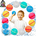 Miniatyrbillede 1 af 7: Magnetiske vandballoner, 12 stk. genanvendelige vandballoner Hurtig fyldning Selvtætning, Vandbolde Poollegetøj til have Strand Sommer Vandsport 12pcs