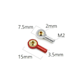 Miniatyrbillede 2 af 5: 10 stk. Metal M2 Link Tie Rod End Ball Joint Buckle Styrestang Pushrod Tie Rod End Til Rc Bil Båd Upgr