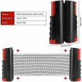 Miniatyrbillede 2 af 5: Ping Pong Net, Retractable Bordtennis Net/Udskiftningssæt, Justerbart Net, Bærbart Rejsenet,