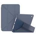 Pikkukuva 1 / 5: Magneettinen absorptio Origami Smart TPU + PU-nahkainen tablettikotelo iPad minille (2021) Dark Blue