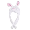 Miniatyrbillede 2 af 2: Voksen Børn Vinter Sød Plys Dyr Karakter Hue Hat Med Pom Pom Ender Lange Remme Sjov Udstoppet Legetøj Ørevarmer Cap Cosplay Rabbit