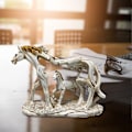 Miniatyrbilde 2 av 6: Hestestatuett i harpiks - Hjemmedekorasjon - Hestskulptur - Hjemmefigur - Gaveornament til stue, skrivebord, kontor, studierom, soverom, kaffe