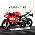 Pikkukuva 3 / 5: 1:18 mittakaavan Yamaha R6 -seos skootteri urheilupyörä pienoismallit painevalut lapset lelu moottoripyörä kilpa-malli replikat kerätä lahja pojille Red
